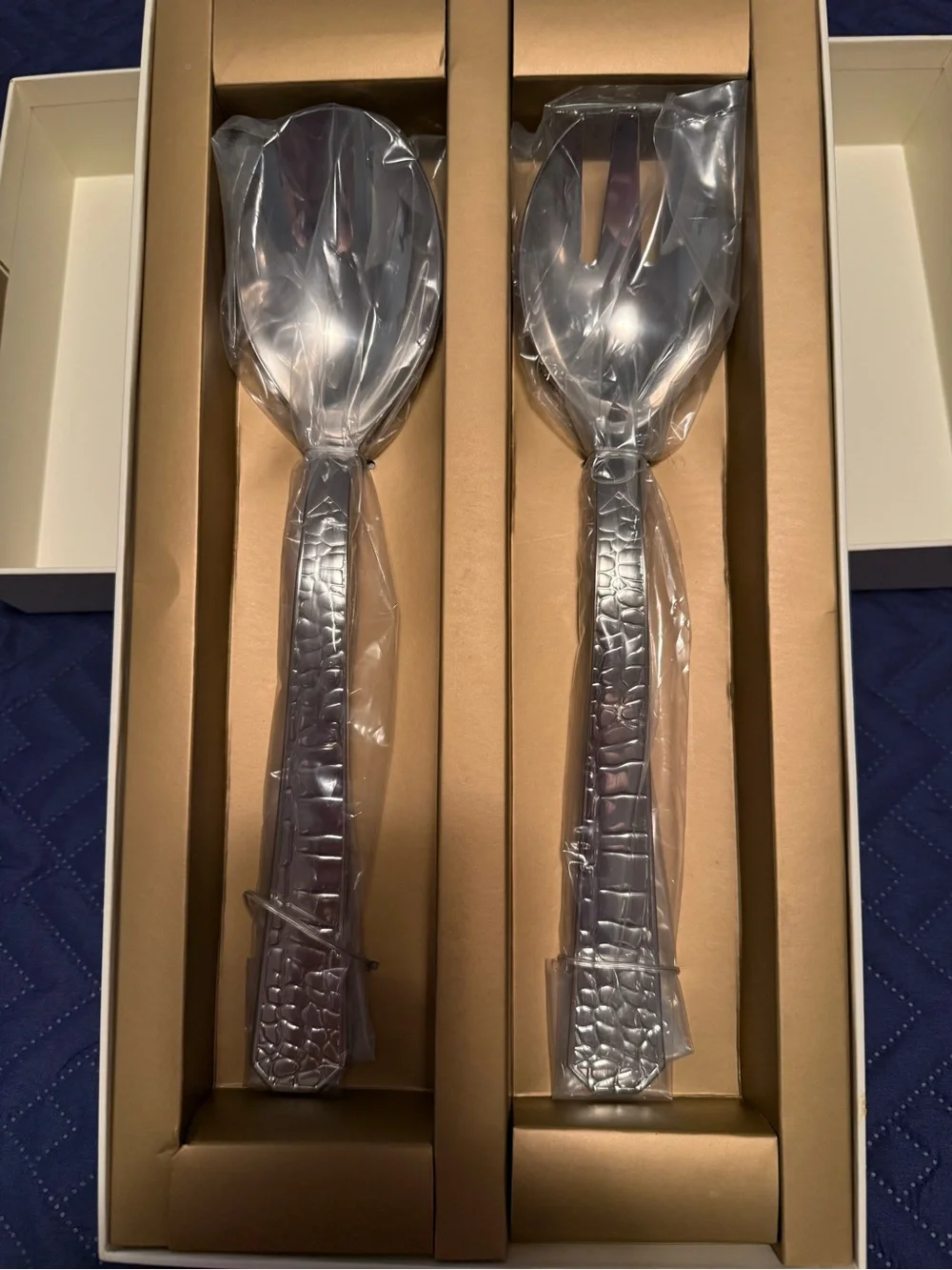 Ralph Lauren “Crocodile” Salad Servers NEW